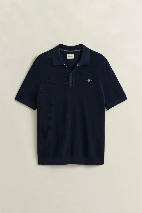 Gant MICRO TEXTURED COTTON SS POLO