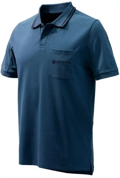 Beretta Beretta Airmesh Polo SS Blue Total Eclipse