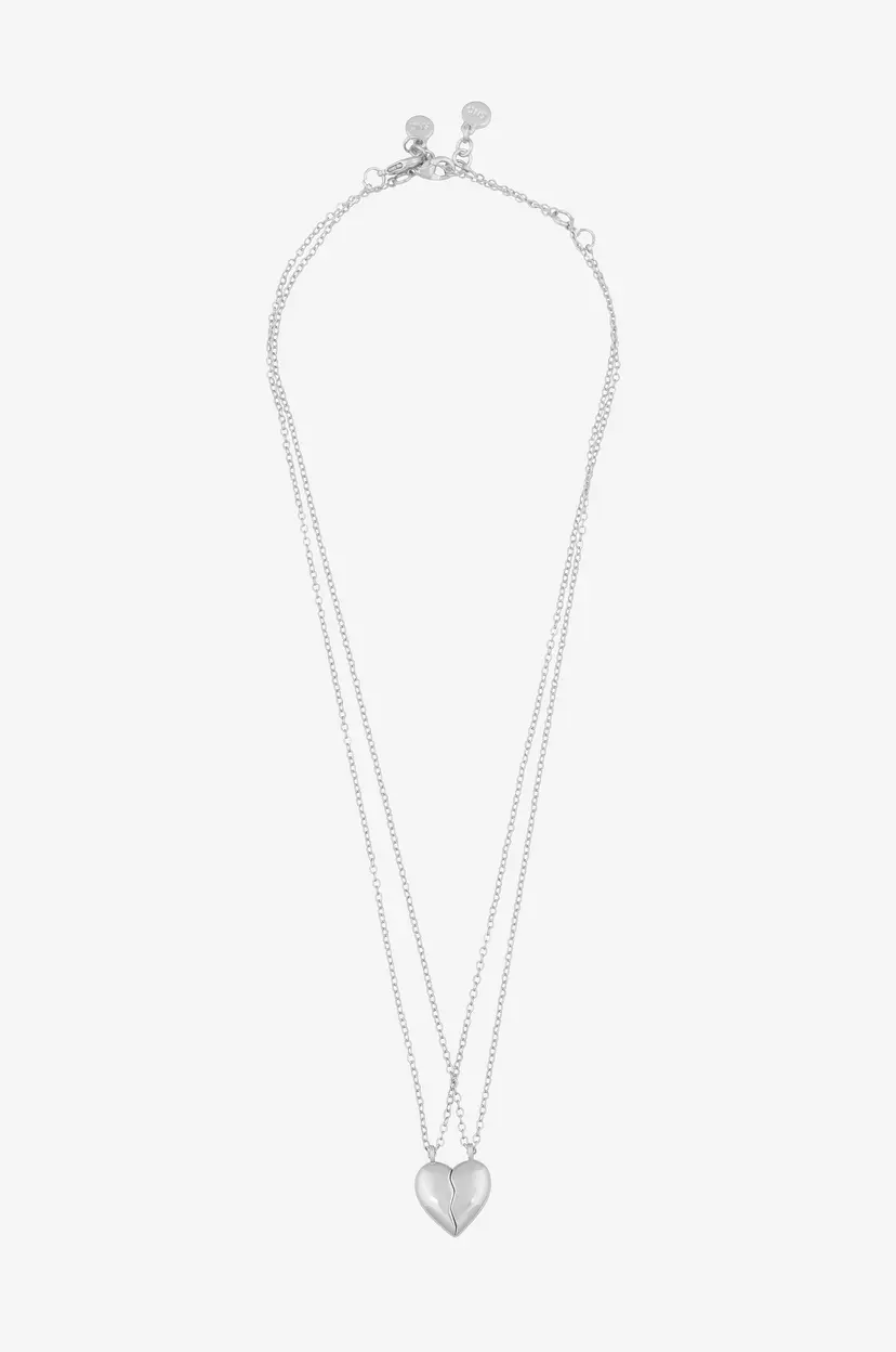 Snö Of Sweden Halskjede Lovely Share Neck 42 cm - Sølv