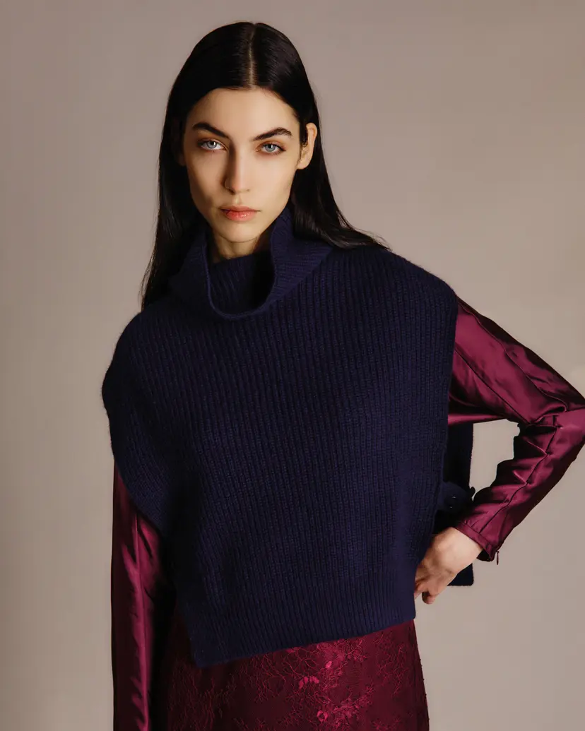Nenette Nenette Lima Blue Knitted sweatshirt