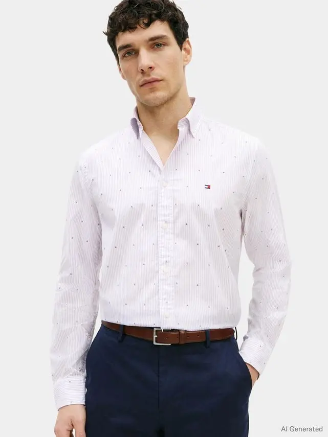 Tommy Hilfiger FLEX POPLIN FIL A COUPE SHT