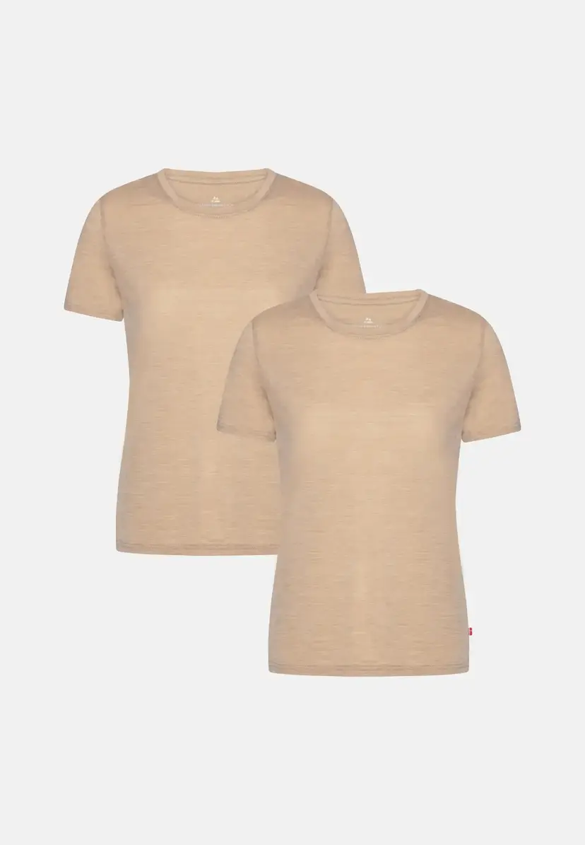 DANISH ENDURANCE DANISH ENDURANCE MERINO T-SHIRT, Sandfarvet, S