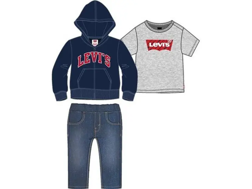 Levi's 3PC Collgate Denim Jeans Set (68 / 6 mnd)