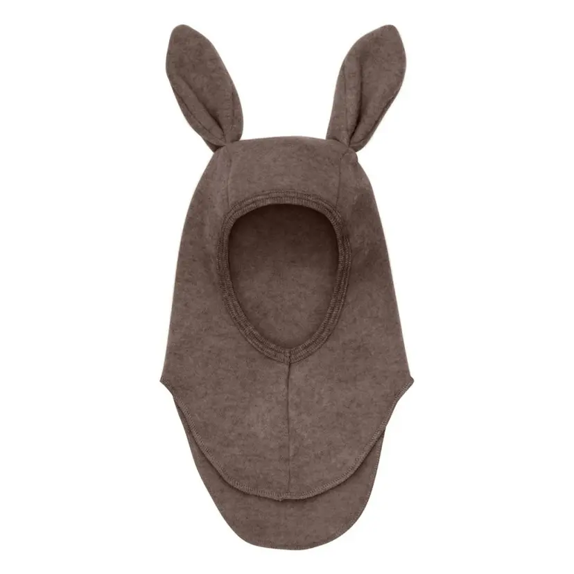 Huttelihut Huttelihut - Balaclava Ullfleece Kaninører Brown Melange