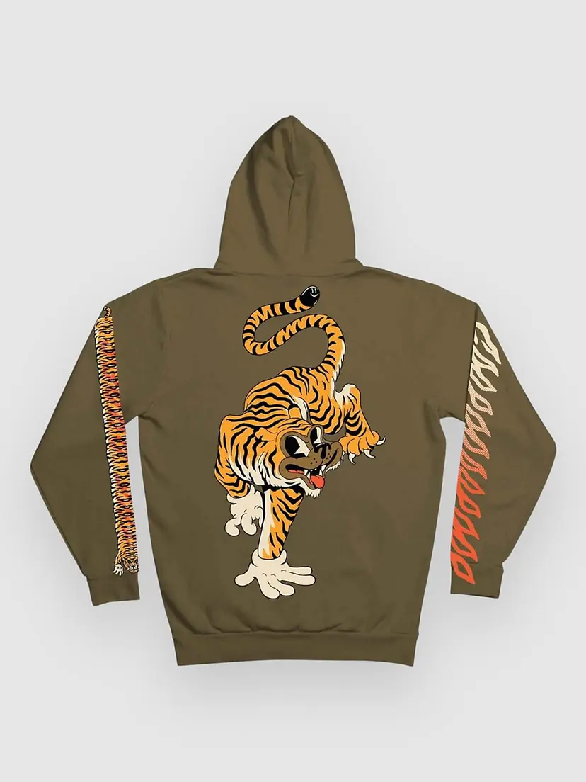The Dudes The Dudes Tiger Bear Classic Premium Hettegenser grønn
