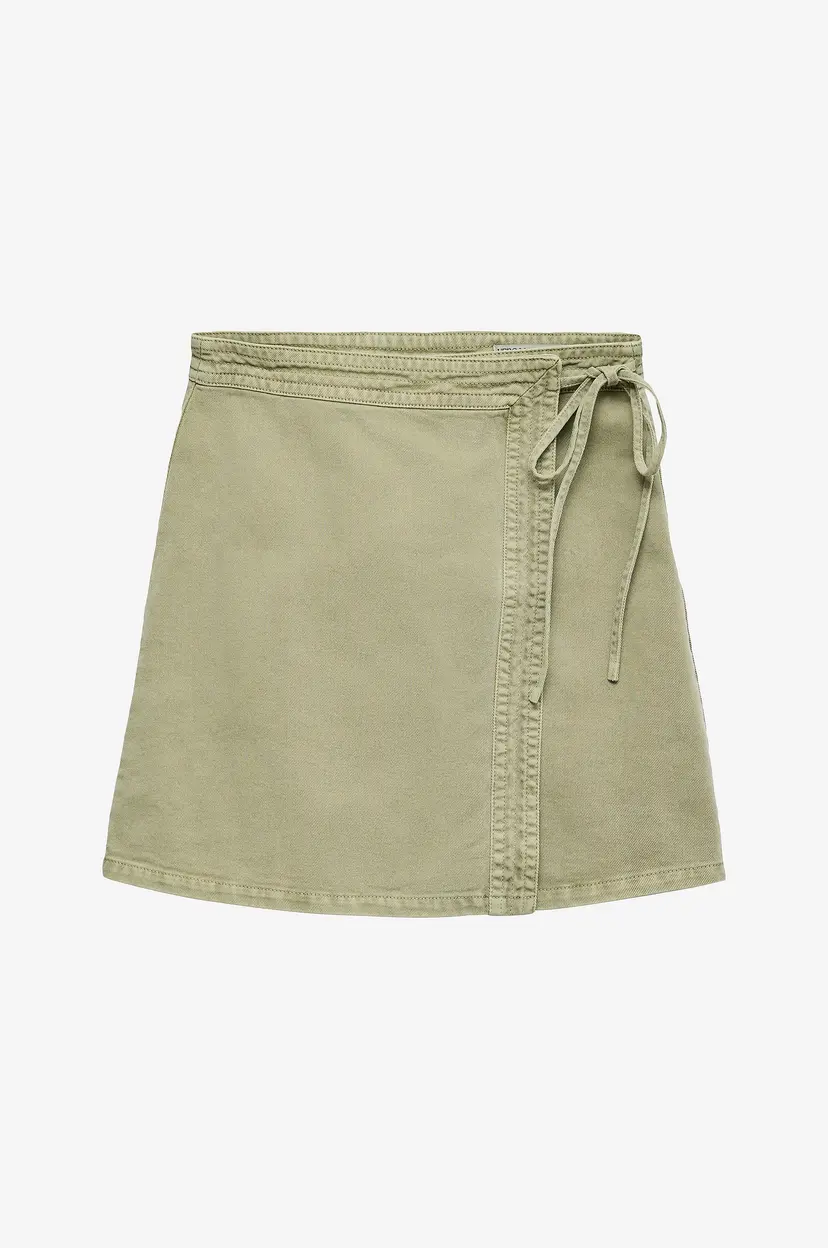 Vero Moda Omslagsskjørt vmLiza MR Short Denim Wrap Skirt - Grønn