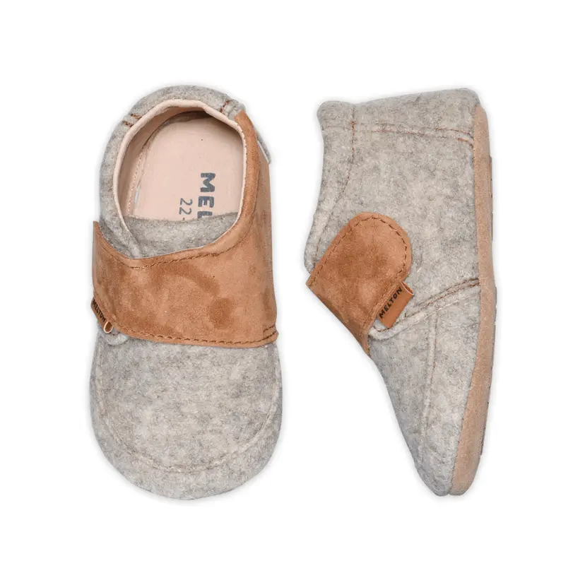 Melton Melton - Ulltøfler Cosy Beige Melange