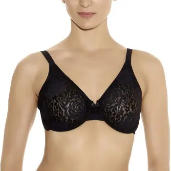 Wacoal Wacoal BH Halo Lace Underwire Bra Svart F 90 Dame