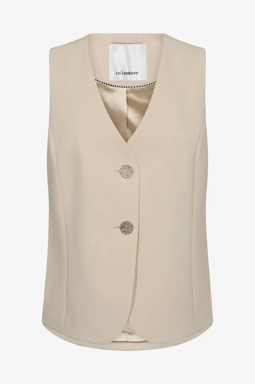 Co'couture Vest VolaCC Curve Vest - Beige