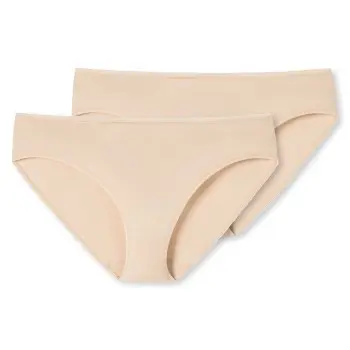 Schiesser Schiesser Truser 2P 95-5 Organic Tai Beige bomull Medium Dame