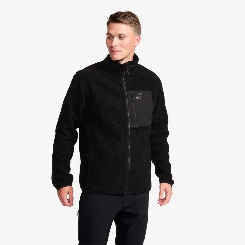 RevolutionRace High Pile Fleece Jacket Herre Black