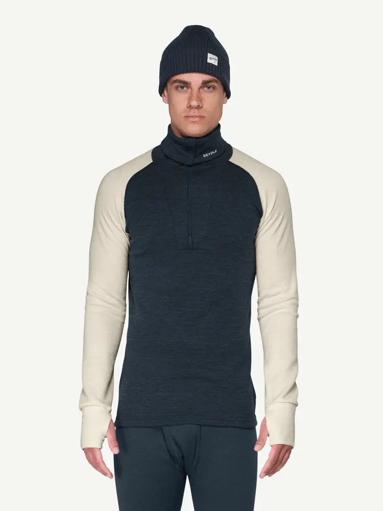 Devold Devold - Expedition Merino Silk Zip Herre - Large - Blå