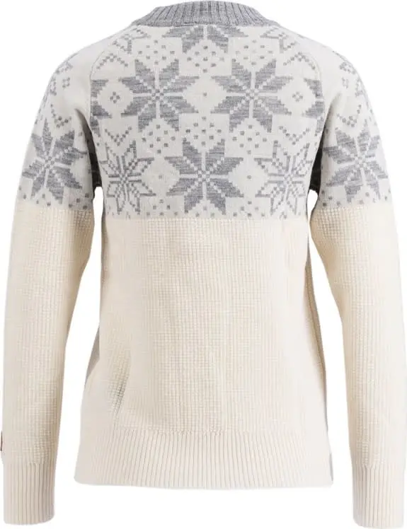 Ulvang Ulvang Women's Rav Kiby Roundneck Vanilla/Grey Melange
