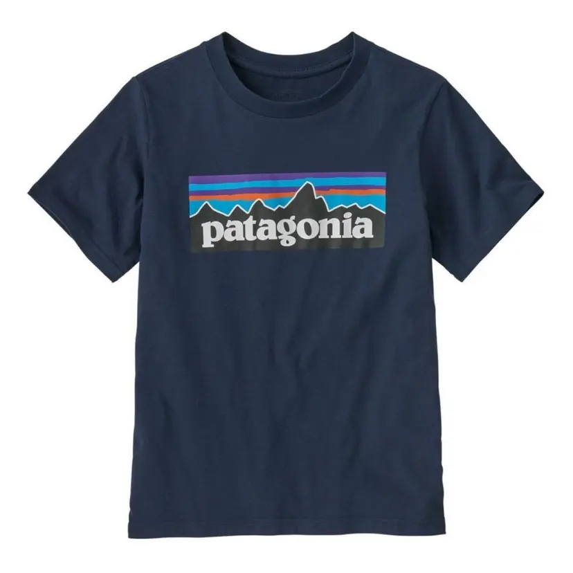 Patagonia Patagonia - Kids P-6 Logo T-Shirt New Navy