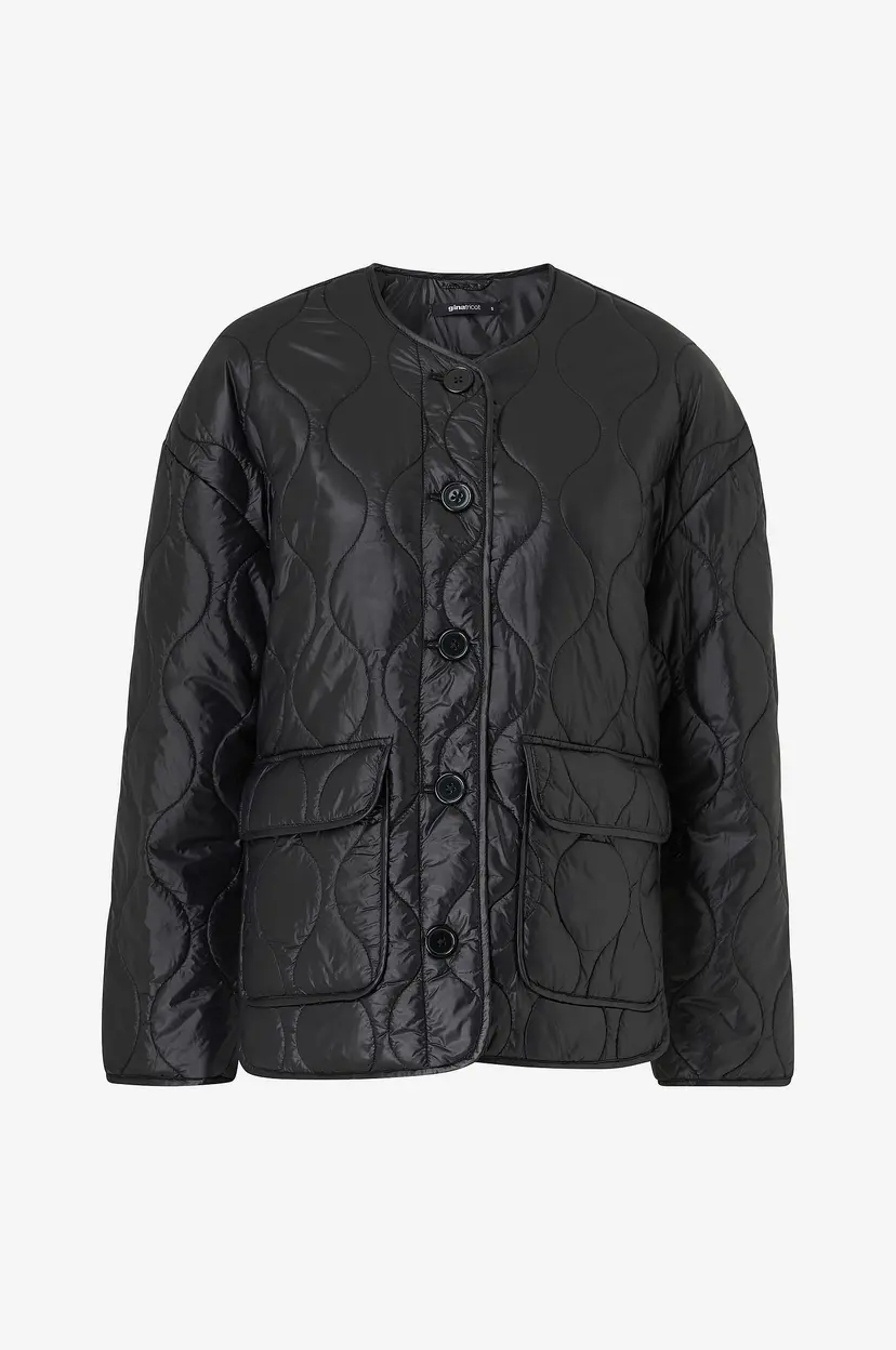 Gina Tricot Jakke Quilted Jacket - Svart