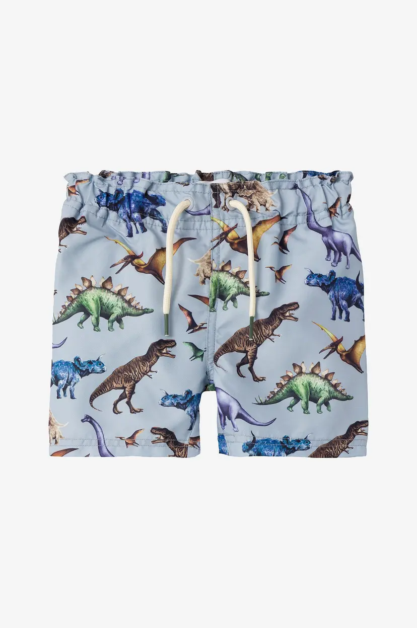 NAME IT Badebukse nmmZimon Long Swim Shorts - Blå