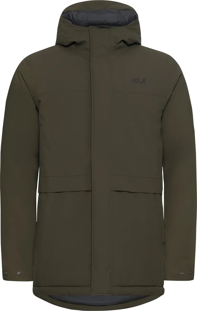 Jack Wolfskin Jack Wolfskin Men's Cold Camp Coat Obsidian Moss