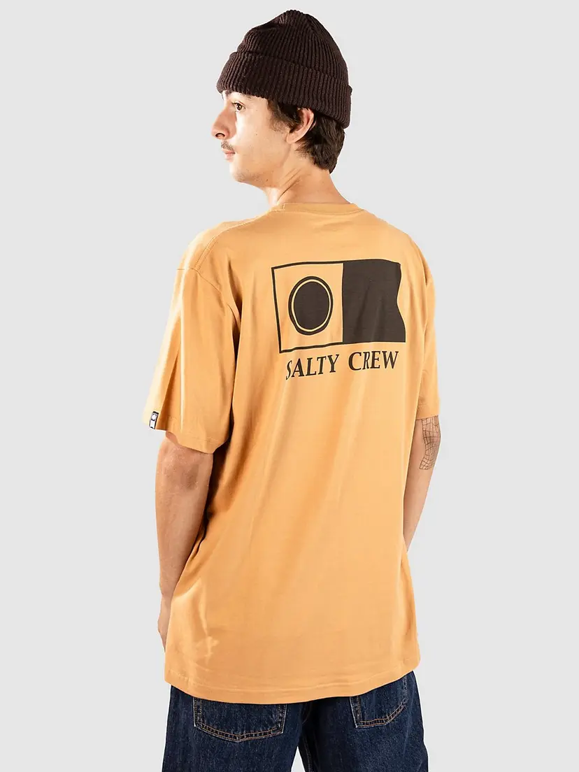 Salty Crew Salty Crew Flagship T-skjorte brun