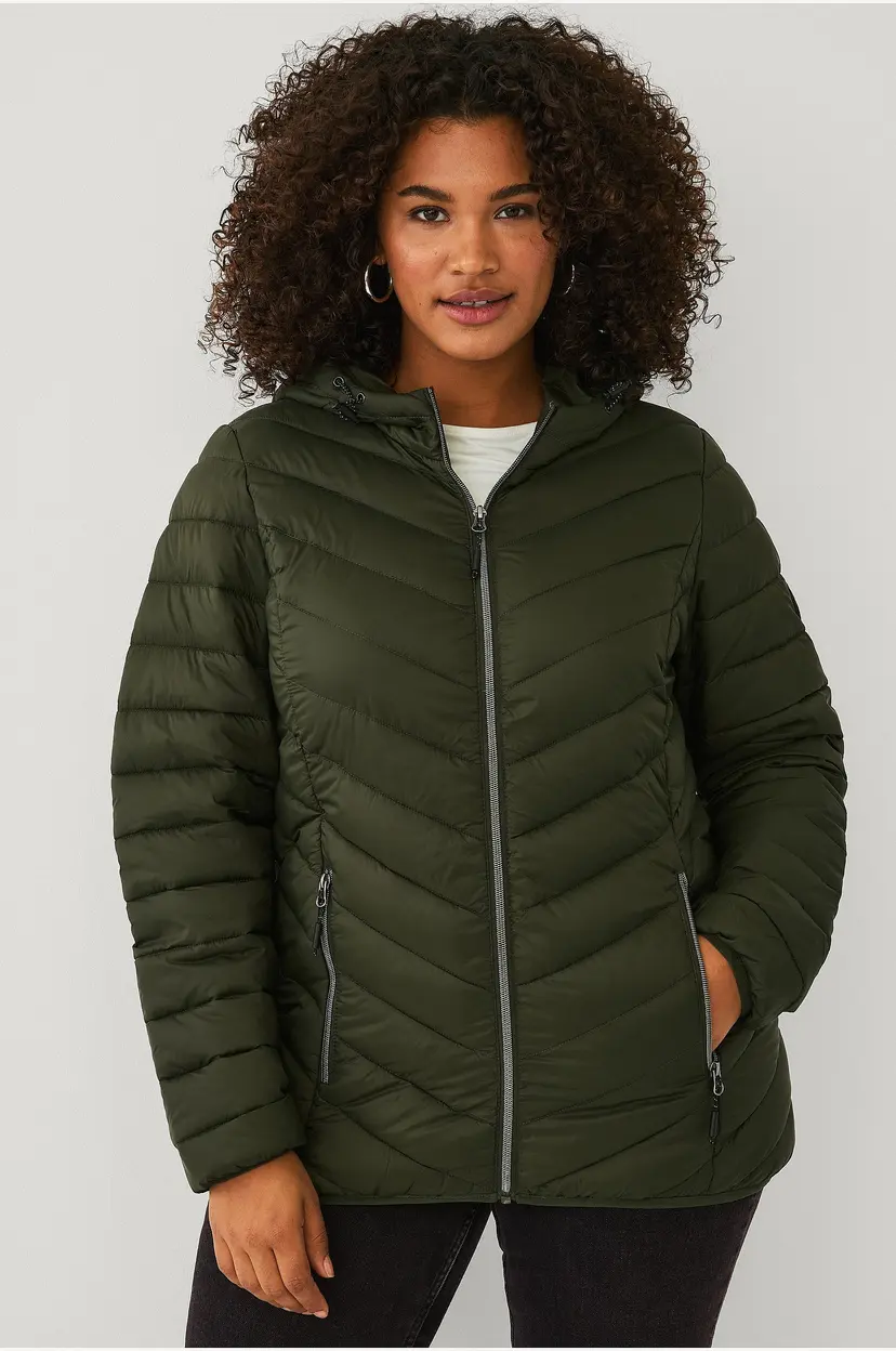 Zizzi Jakke caSally L/S Jacket - Grønn