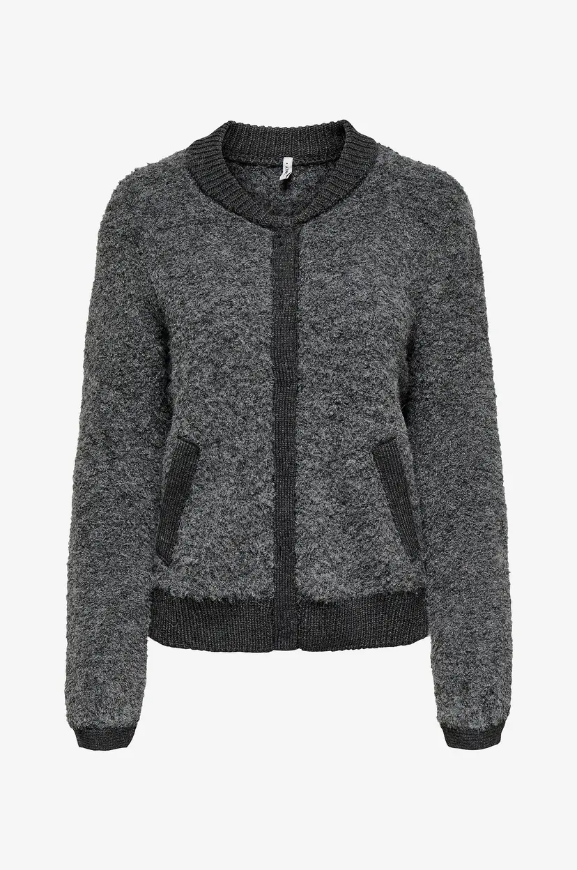 ONLY Kardigan onlCleo LS O-neck Cardigan Knt - Grå