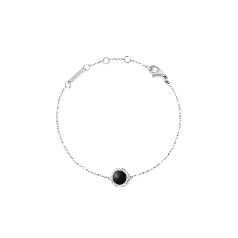 Daniel Wellington Silver Bracelet Audrey Black Agathe | DW