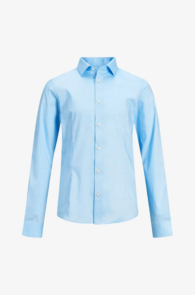 Jack & Jones Junior Skjorte jprParma Shirt L/S Sts JR - Blå