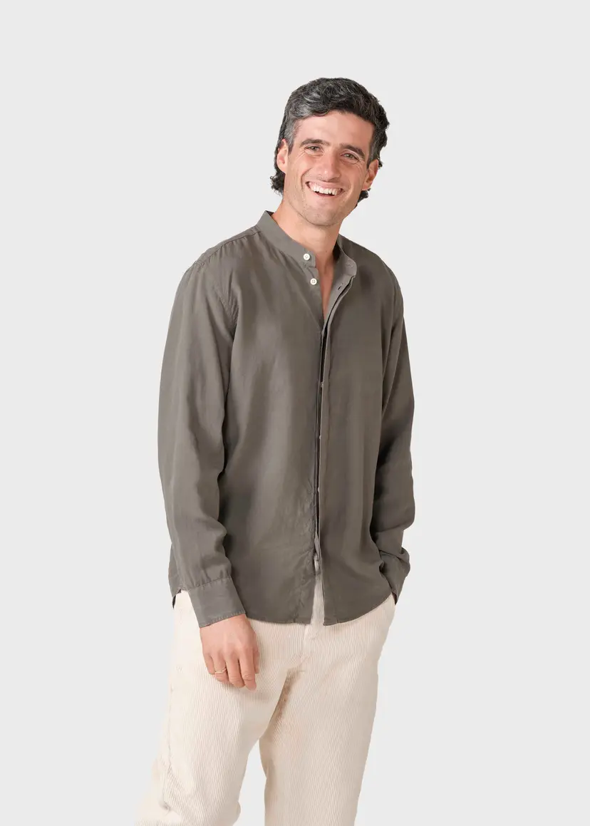 Klitmøller Collective ApS Simon lyocell shirt - Taupe
