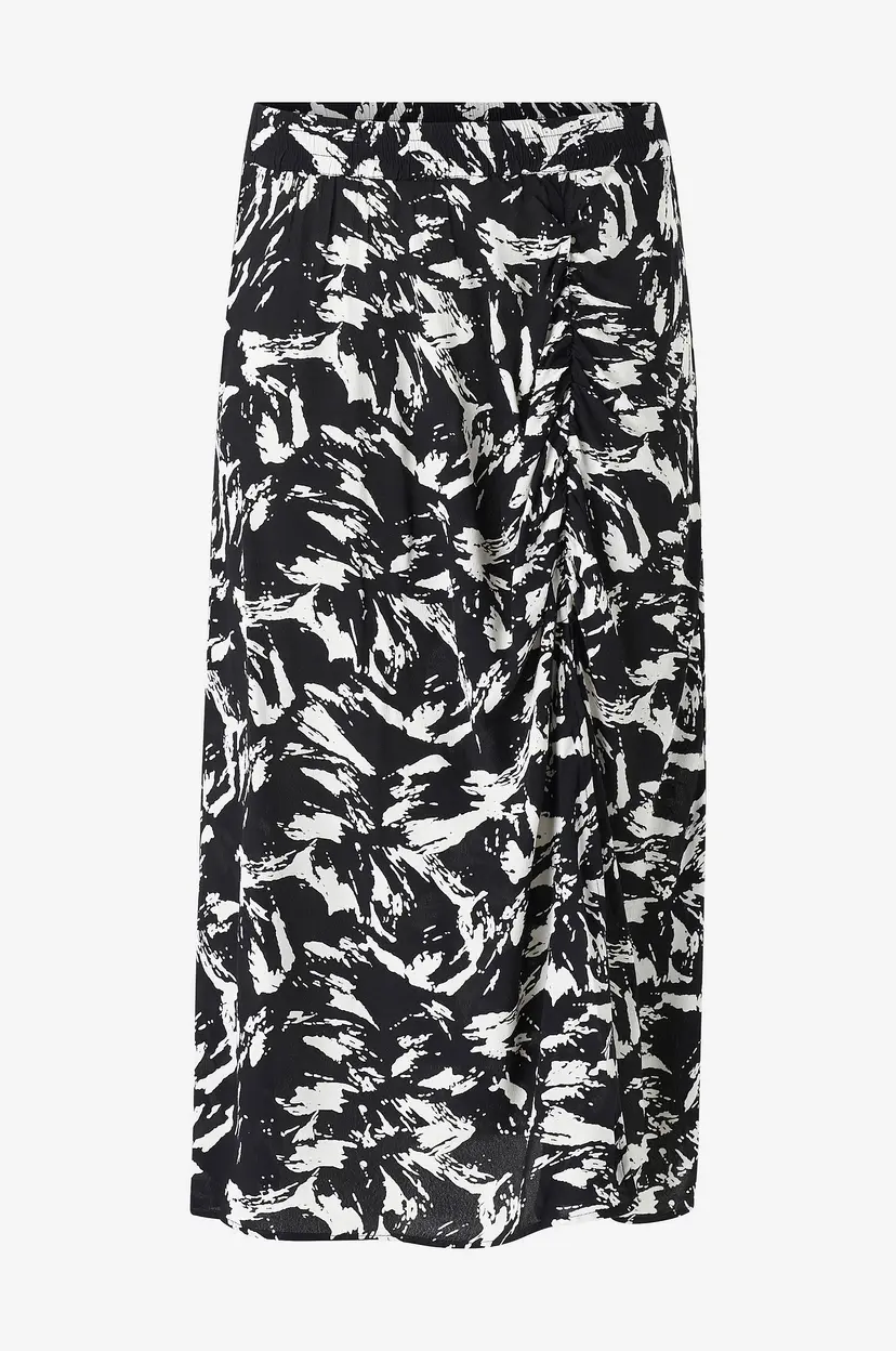 Vila Skjørt viBoa Hia HW Midi Skirt - Svart