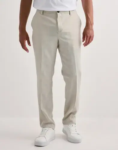 Selected Men Selected Men Slhslim-Oasis Linen Trs Noos Linbukser Beige