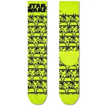 Happy Socks Happy socks Strømper Star Wars Storm Trooper Sock Svart/Gul bomull Str 36/40