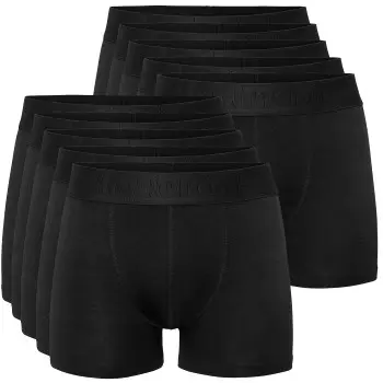 Resteröds Resteröds 10P Cotton Stretch Boxers Svart bomull Small Herre