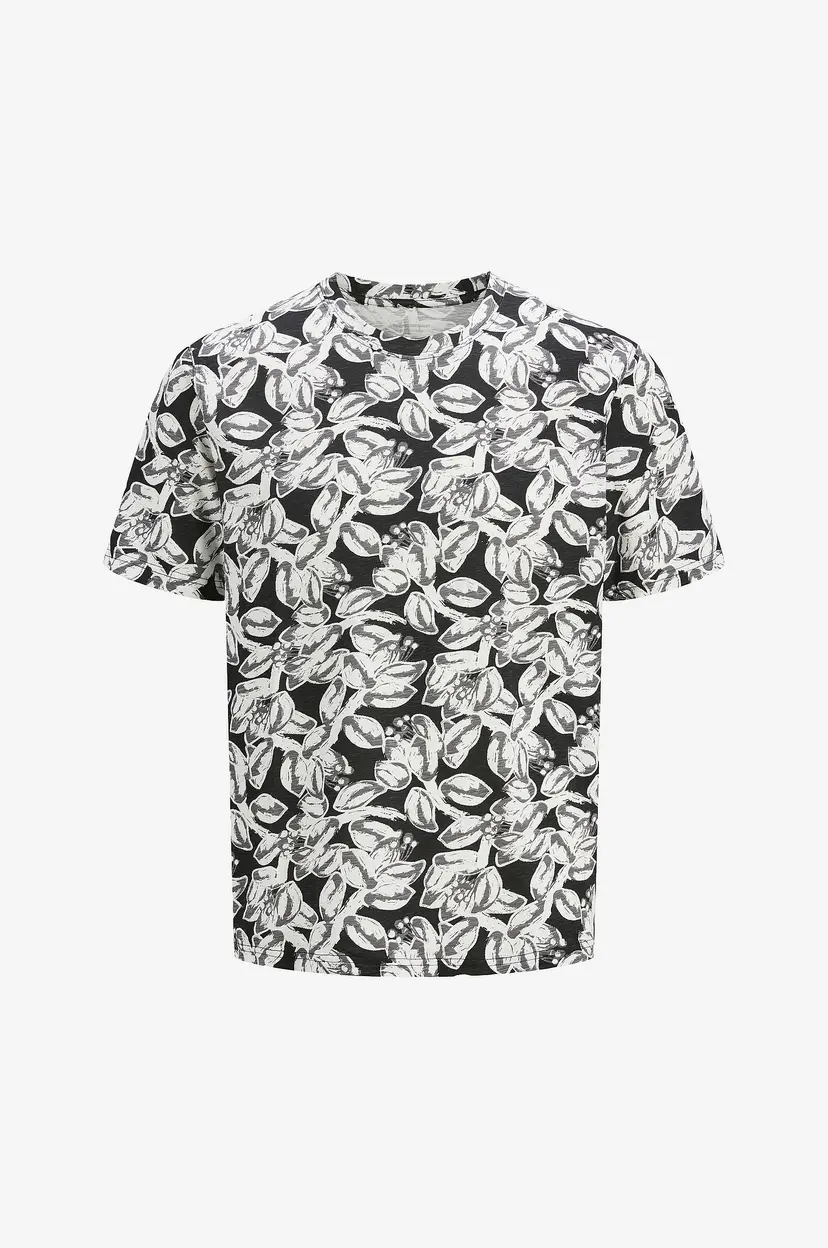 Jack & Jones Junior T-skjorte Jorsplit Aop Tee SS Crew Neck Jnr - Svart