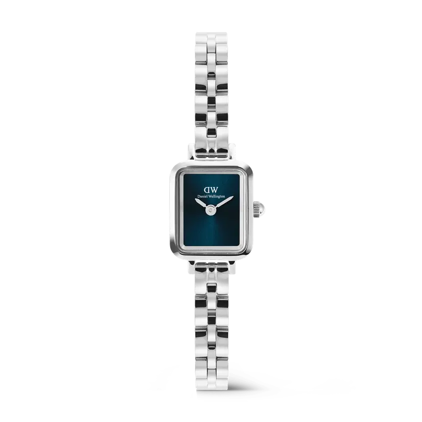 Daniel Wellington Silver 15.4x18.2mm Watch Quadro Mini Arch 3-link Arctic Sunray | DW