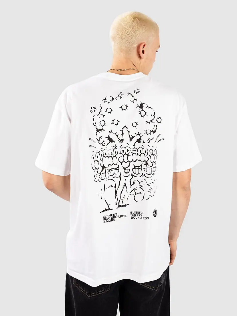 Element Element Motion Tree T-skjorte hvit
