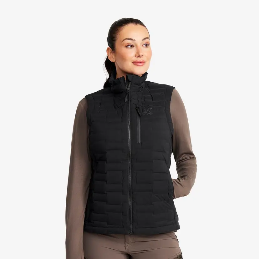 RevolutionRace Flex Stretch Down Vest Dame Black