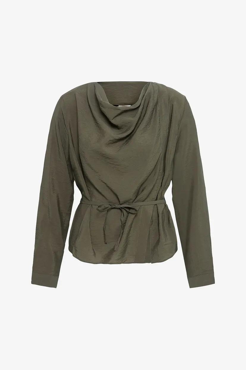 Ichi Bluse Ihfasilla Ls - Grønn