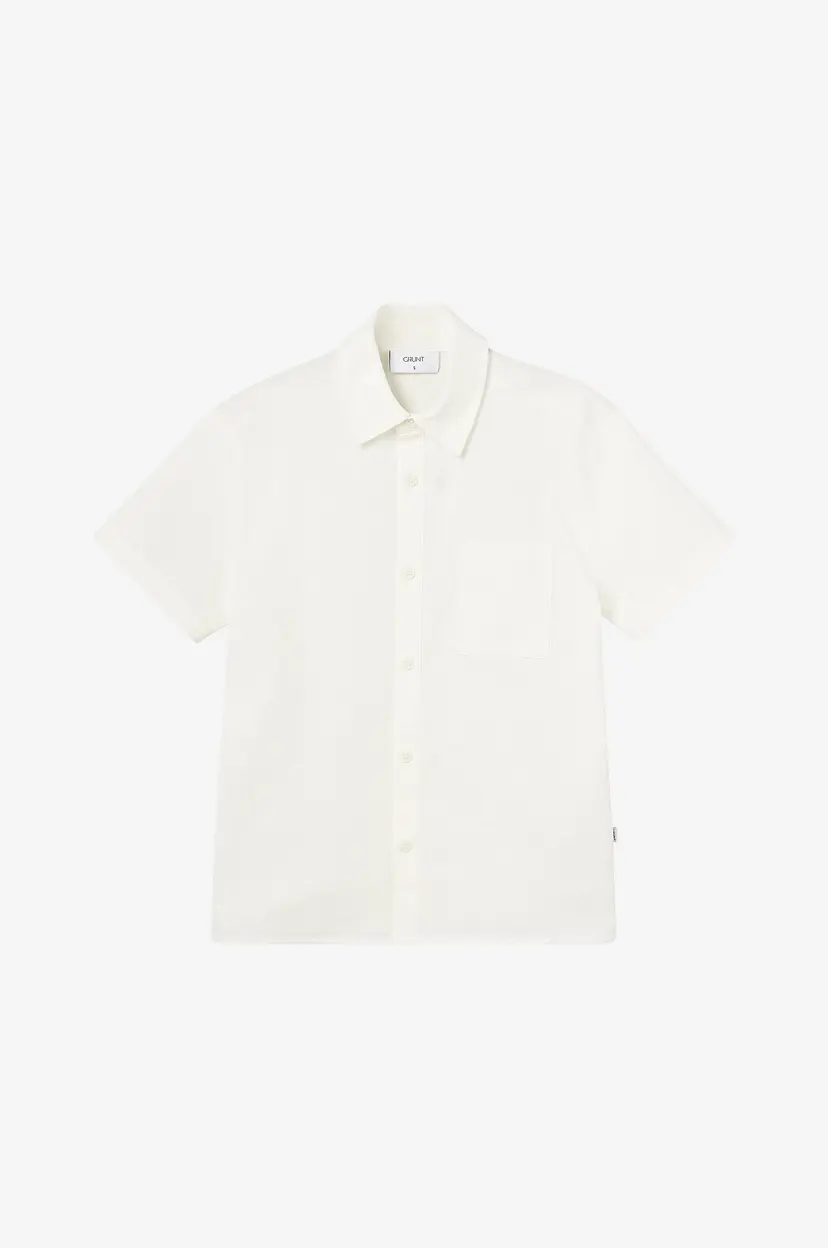 Grunt Skjorte Vap Linen Shirt - Hvit