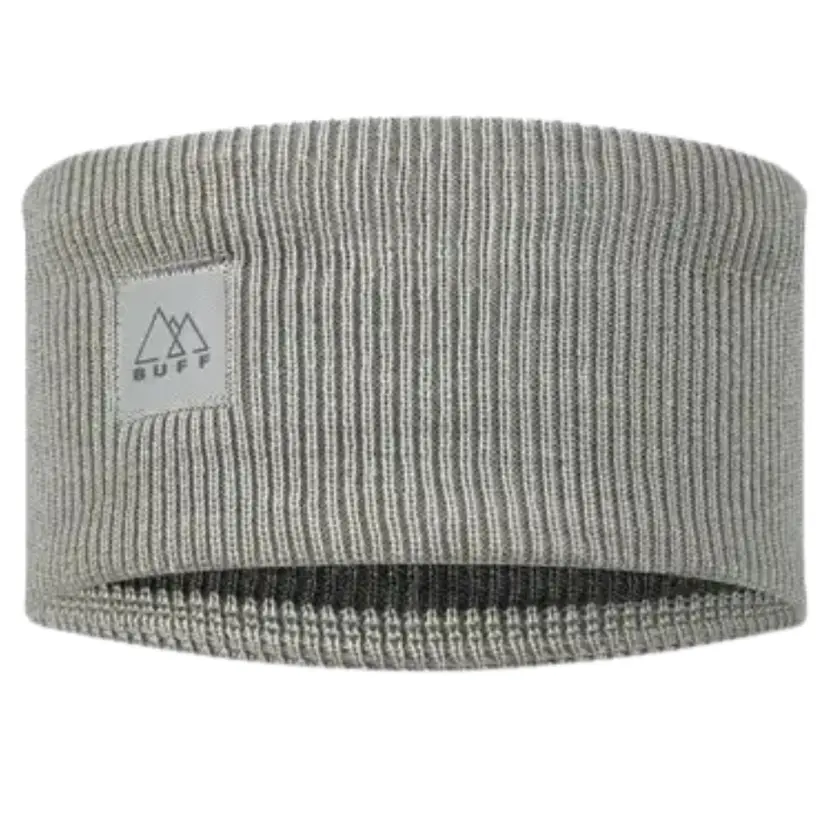 Buff Buff Headband Crossknit Solid Light Grey