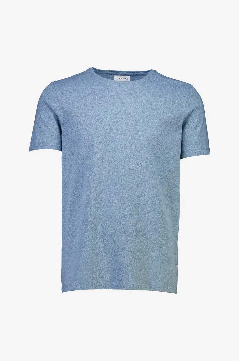 Lindbergh T-shirt Mouliné O-neck Tee S/S - Blå