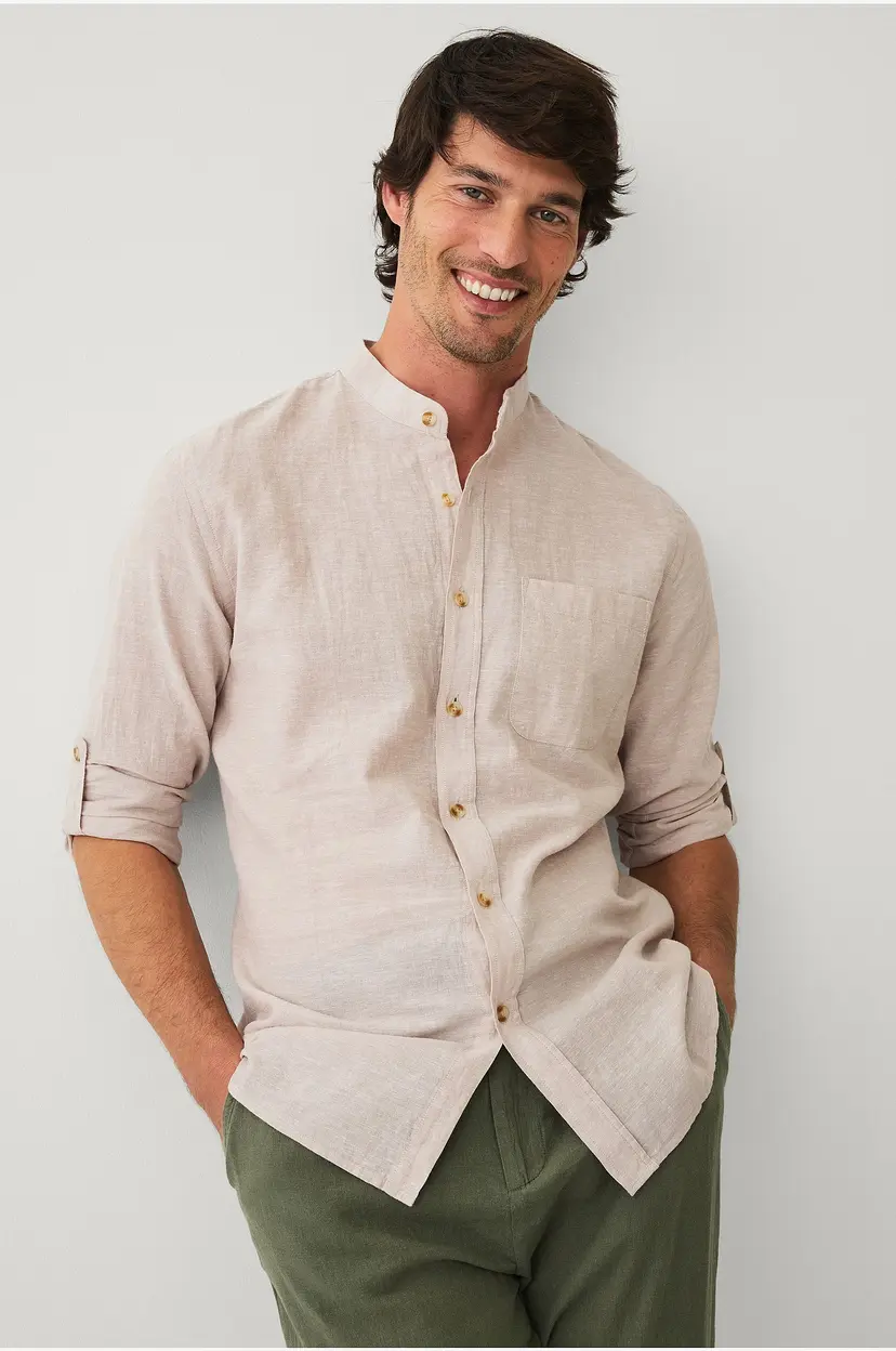 Ellos Collection Linskjorte - Beige