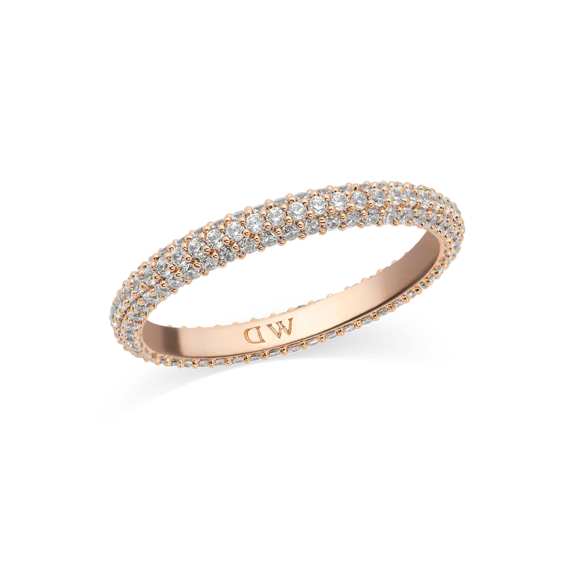 Daniel Wellington Rose Gold Ring Pavé 3 Mm | DW