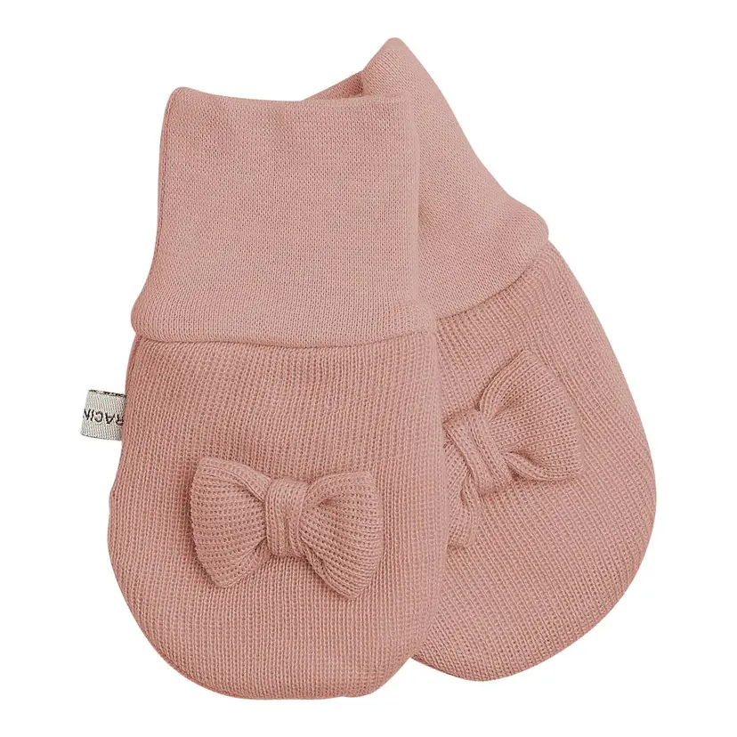 Racing Kids Racing Kids Ullvott Baby Med Sløyfe U/Tommel Dusty Rose