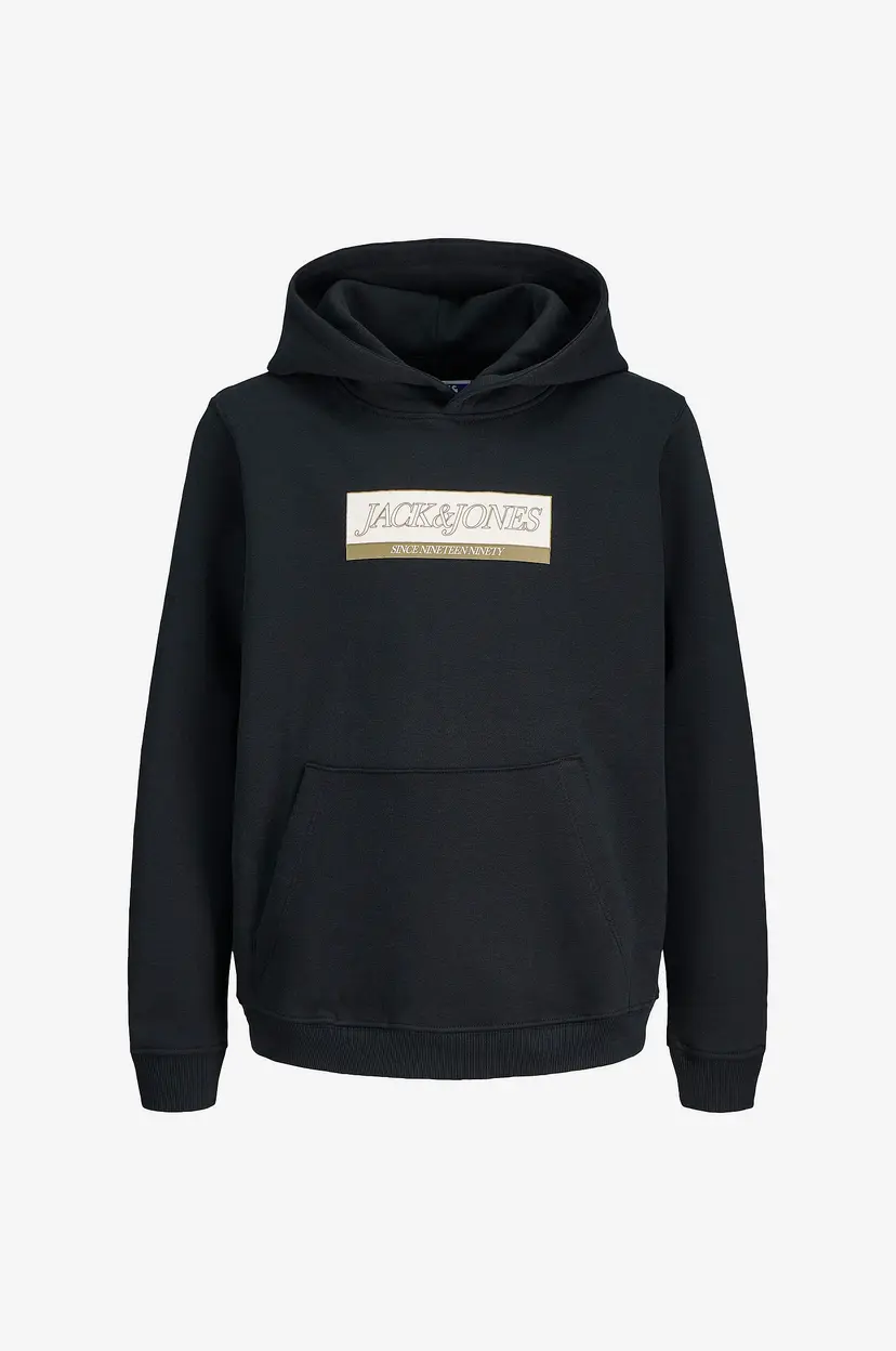 Jack & Jones Junior Hettegenser jorinWood Block Branding Sweat - Svart