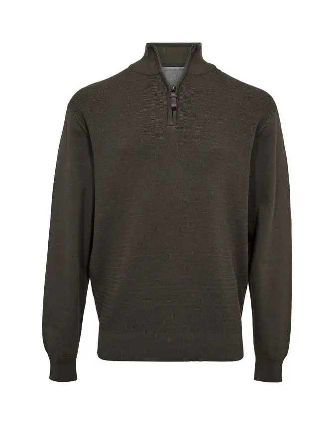 Thomas Regency Reg fit structure half zip