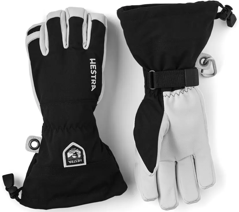 Hestra Hestra Army Leather Heli Ski 5-finger Svart
