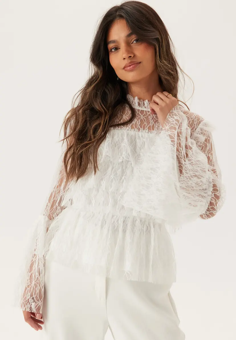 Bubbleroom Frill Lace Blouse