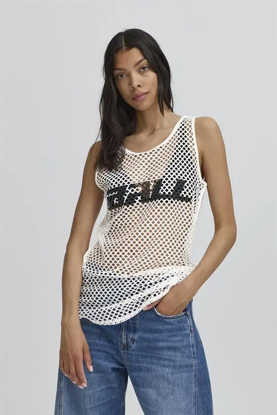 Ball Ball - Valienzo Mesh Tanktop - Blanc de Blanc