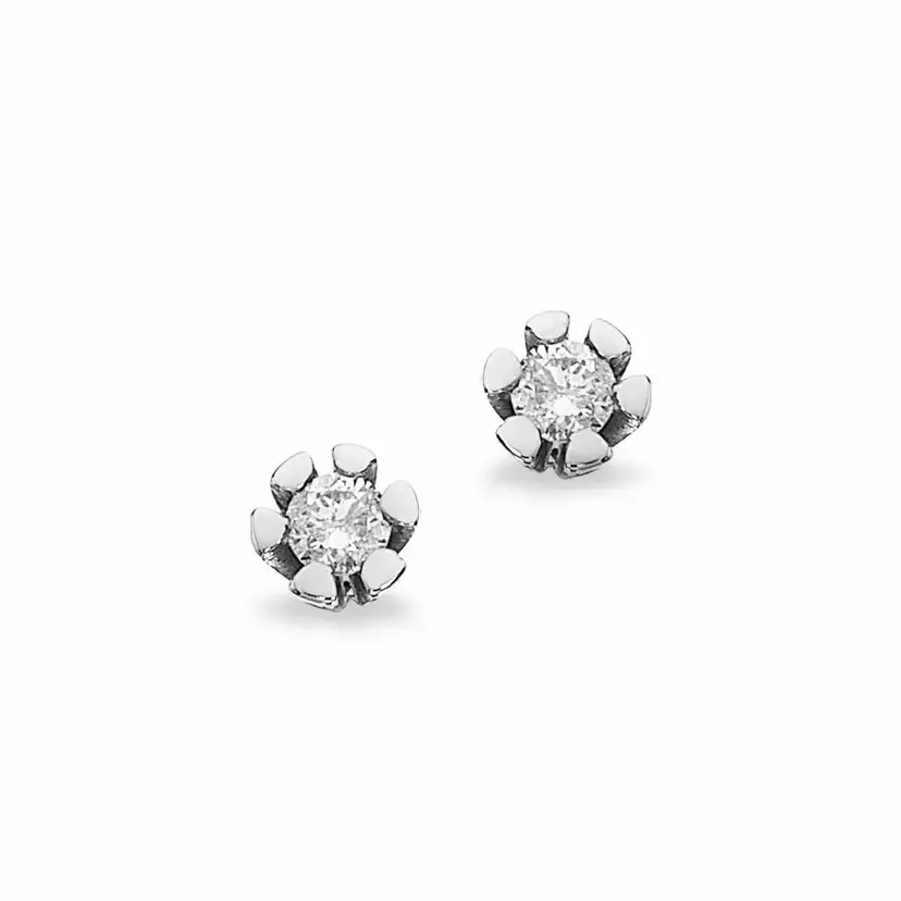Vida Vida - Hvidguld øreringe med diamanter  0,06ct - 1814,06