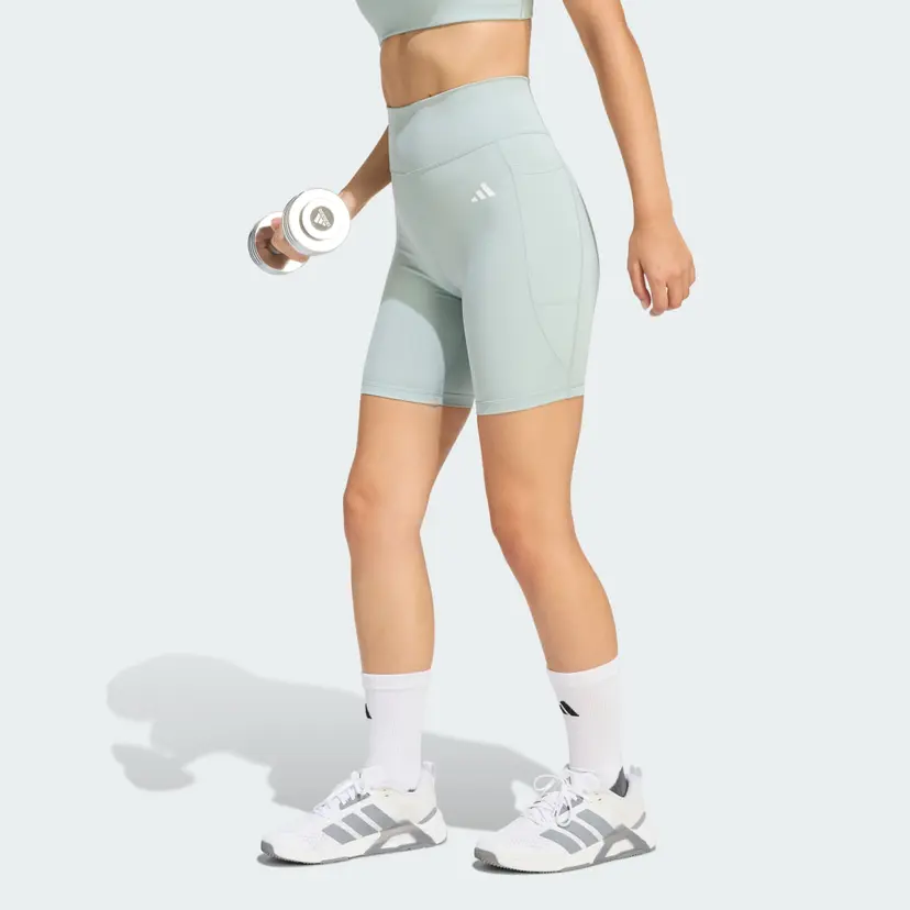 Adidas Optimé Essentials Stash Pocket 7-Inch Short Tights