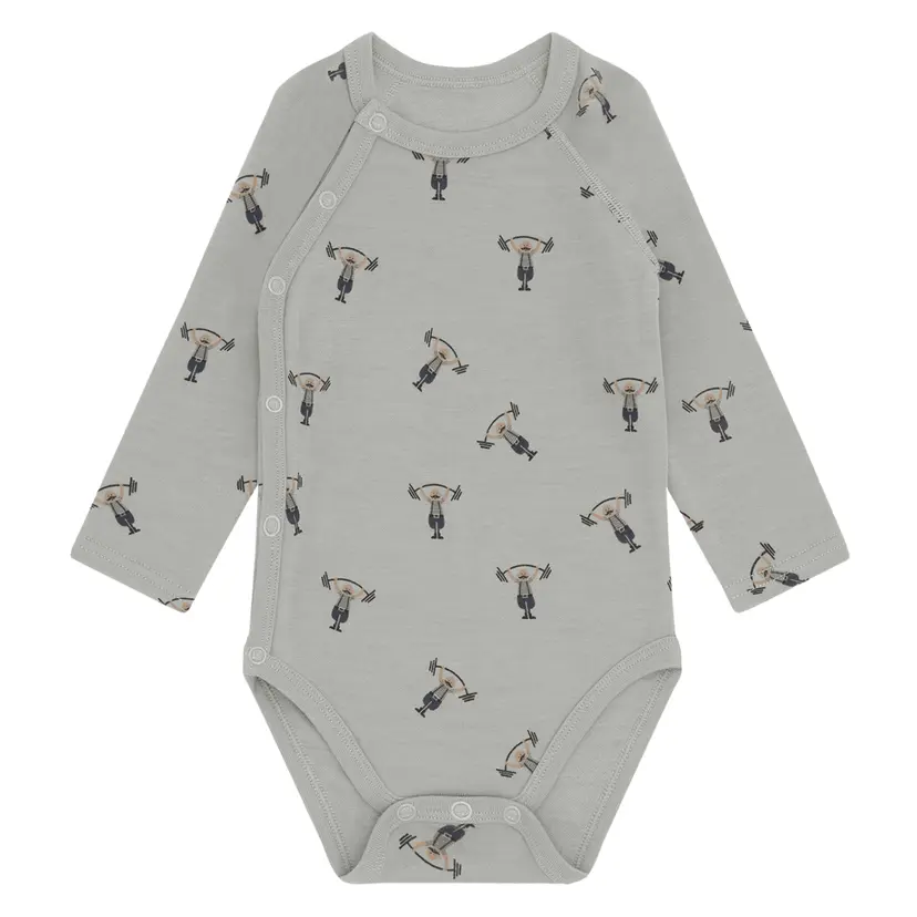 Hust and Claire Hust and Claire - Omslagsbody Ull og Bambus Baloo Wrap Strong Man Forest Fog